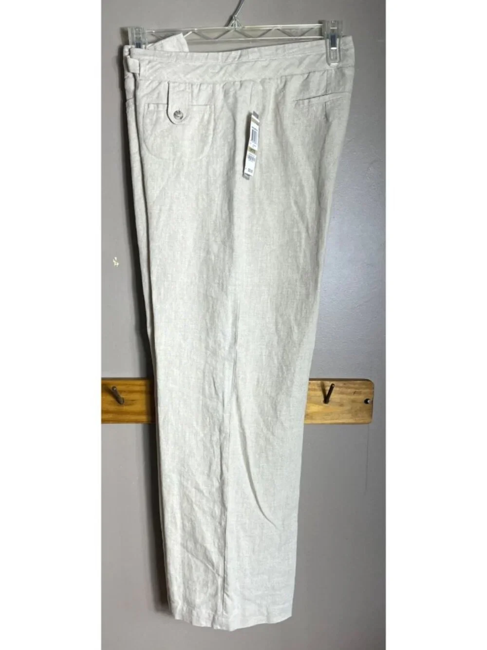 NWT Linen Pants Flax Resort Coastal Vacation Brunch Festival Charter Club Wom 12